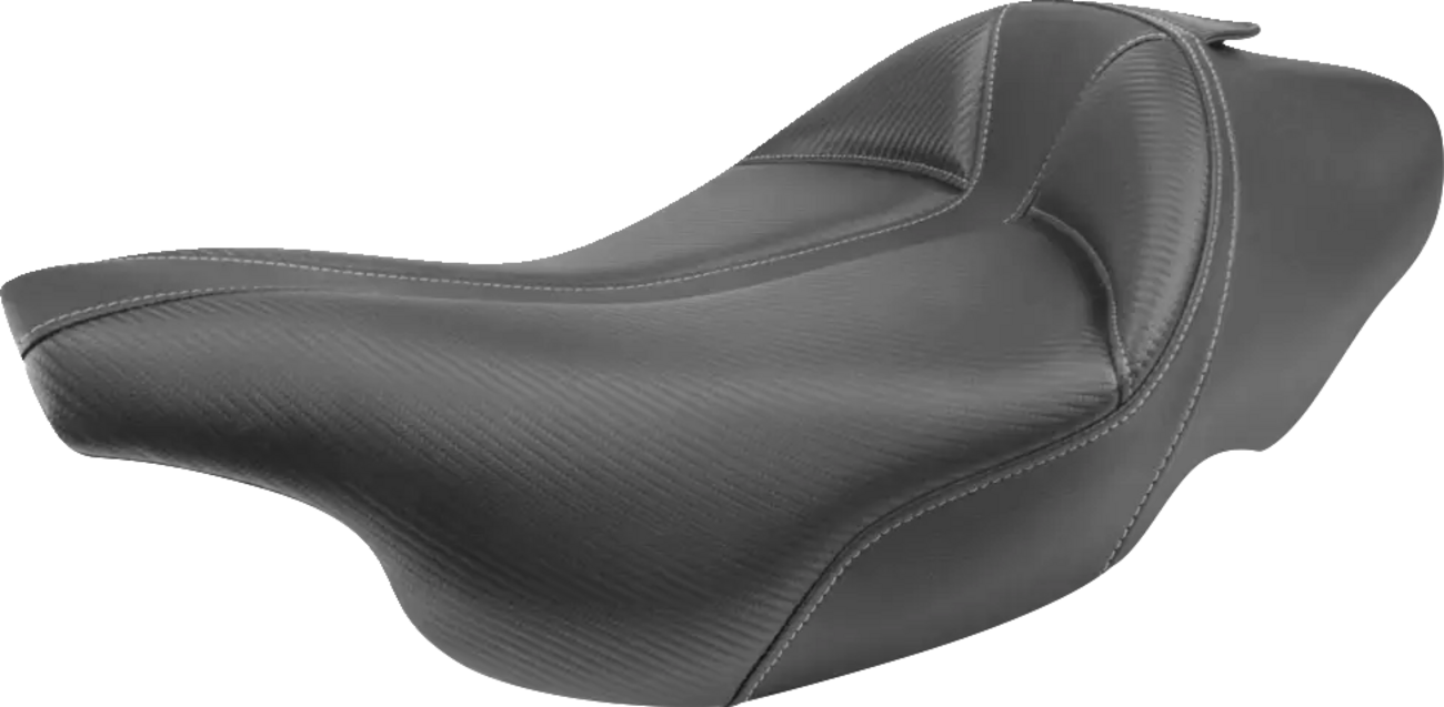 Dominator Solo Seat - w/o Backrest - Black w/ Gray Stitching - FLHT/FLTR '97-'07 [0801-1497]