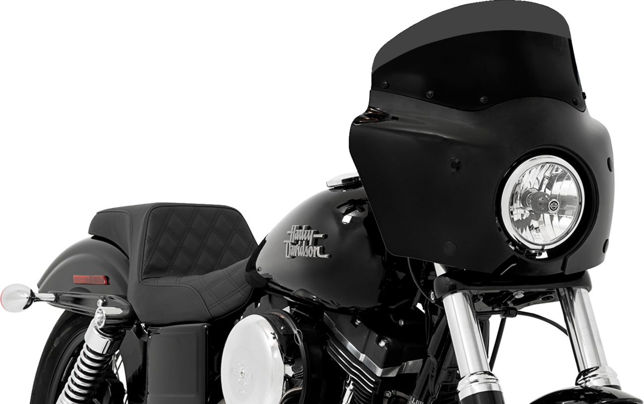 Road Warrior Windshield — without Vent - Road Warrior Windshield - Dark Black Smoke - 7" [2350-0443]