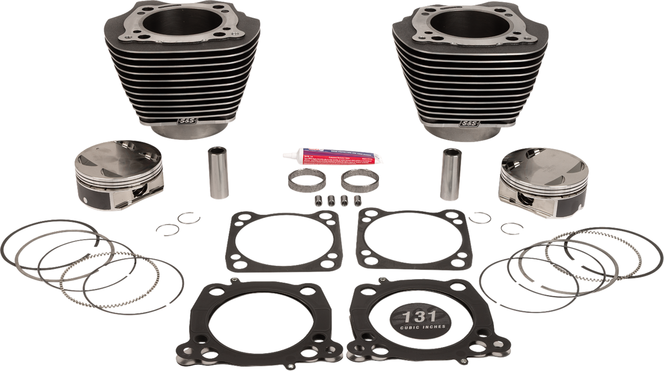 Cylinder Kit - 131" Stroker Cylinder - Black Granite w/Highlights - M8 [0931-1197]