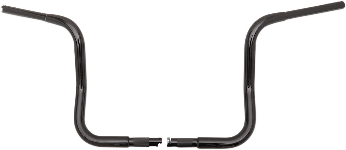 1-1/4" EZ Install Round Top Handlebar - 12" - Black [0601-4773]