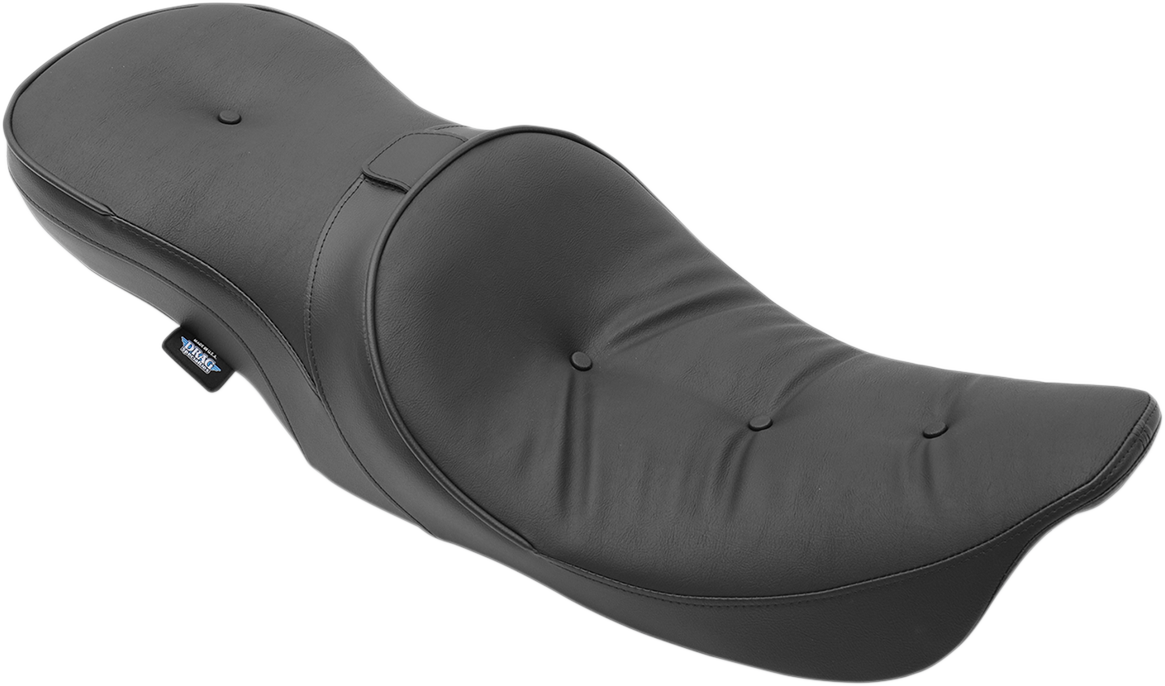 Low Profile Touring Seat - Low Touring Seat - Vinyl - Pillow - with Backrest Receiver - FL '99-'07 [0801-1105]