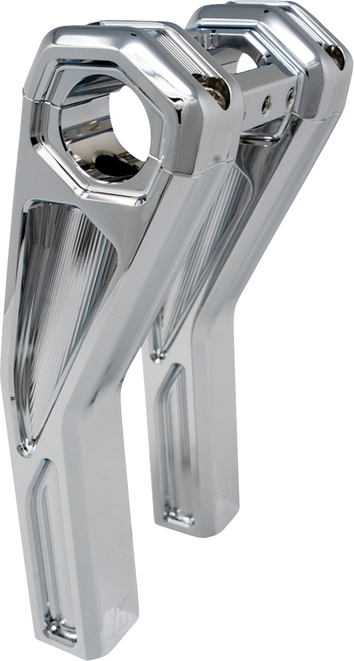 Ascent Pro Risers - Pullback - 8" - Chrome [0602-1556]