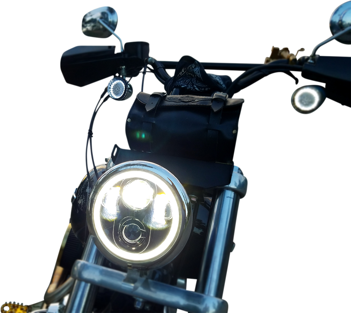 5-3/4" LED Halo Headlamp - Headlight - Chrome [2001-2484] - Image 2