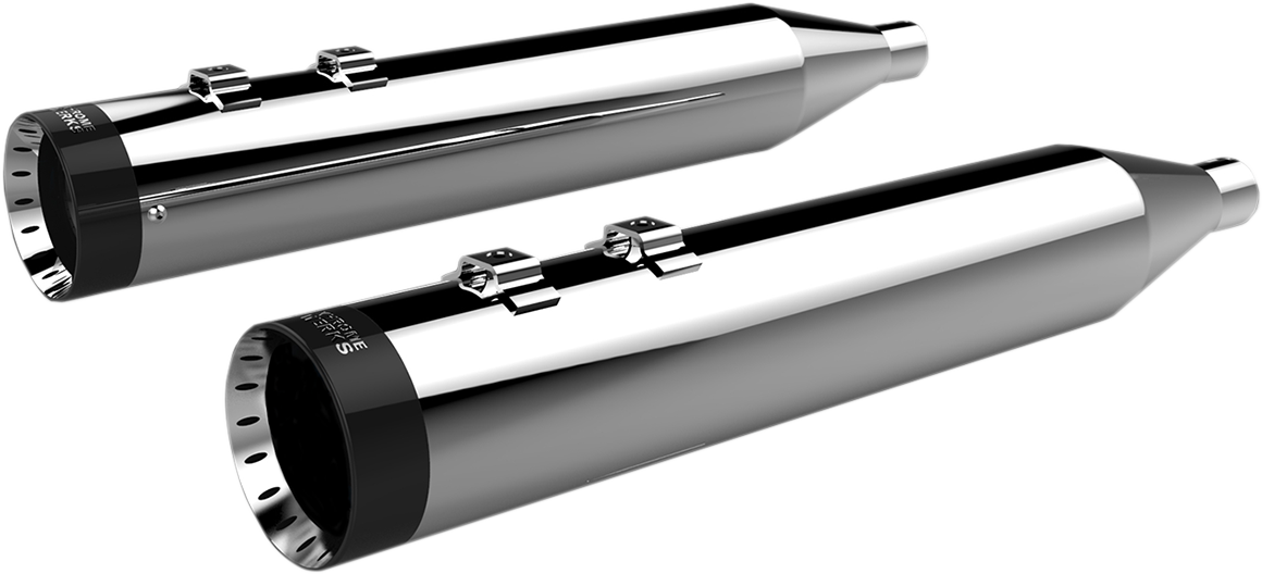 4-1/2" HP-Plus® Slip-On Mufflers - Chrome with Turbine Tip [1801-1288]