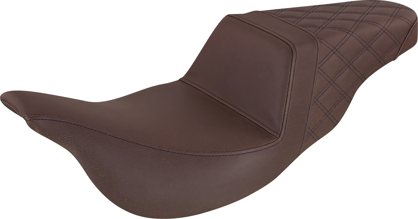 Step-Up Seat — Rear Lattice Stitch - Step-Up Seat - Rear Lattice Stitch - Brown - FL '08-'24 [0801-1059]
