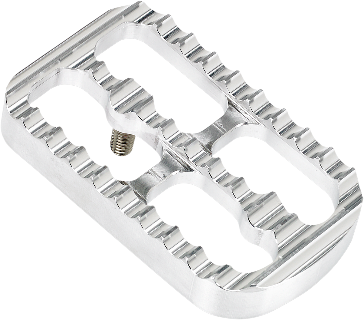 Brake Pedal Cover - Silver - Serrated [1610-0433]
