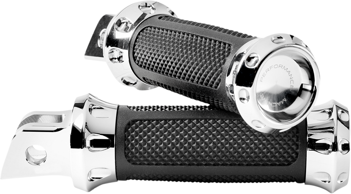Overdrive Foot Pegs - Driver - Chrome - FL/FX [1620-2240]