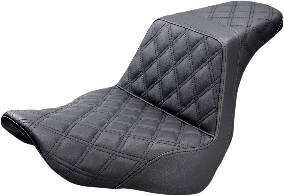 Step-Up Seat — Full Lattice Stitch - Step-Up Seat - Full Lattice Stitch - Black [0802-1040]