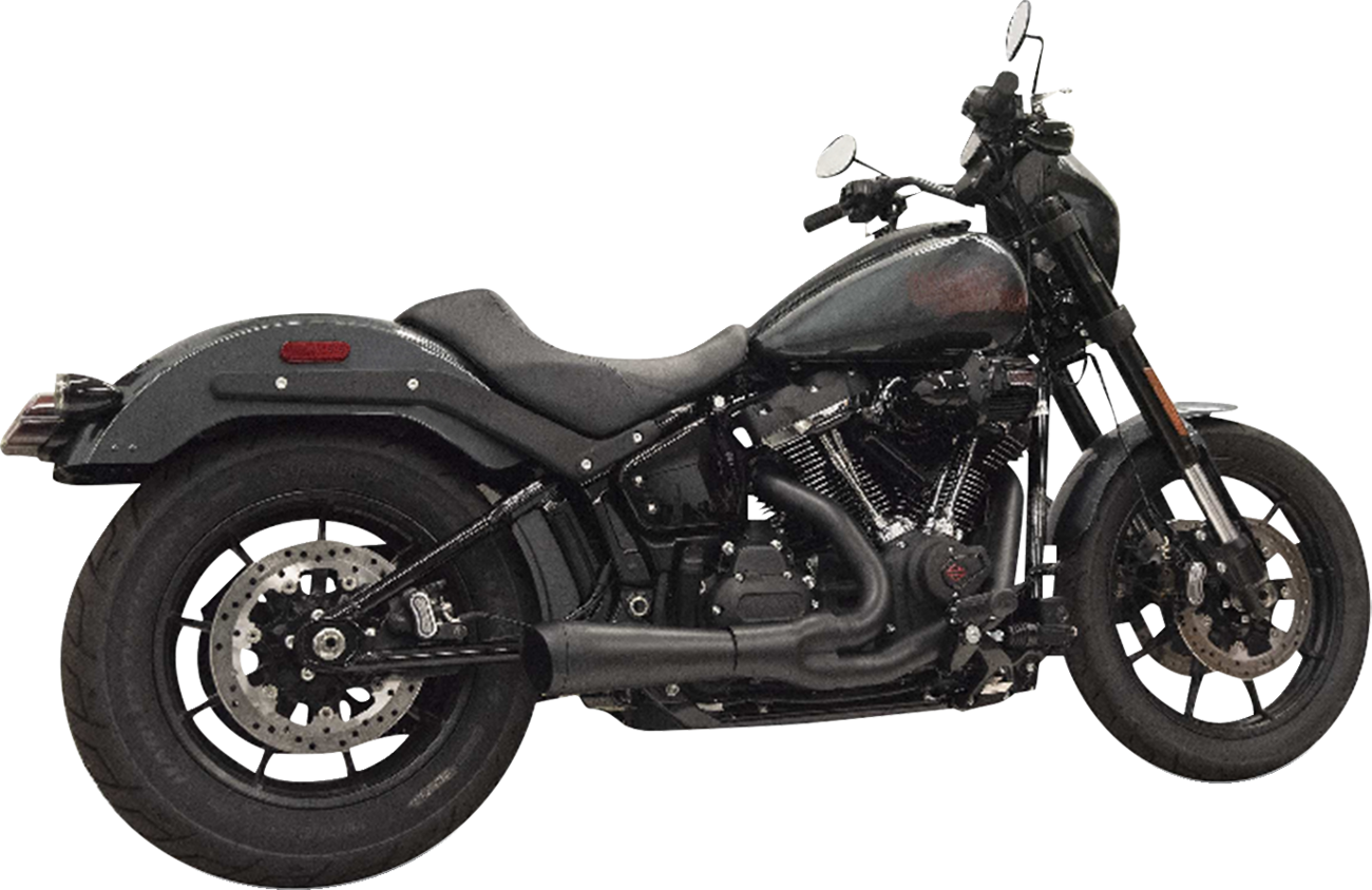 2-into-1 The Ripper Exhaust System - 2-into-1 Ripper Exhaust System with Megaphone Muffler - Short - Chrome - 49-State - M8 Softail [1800-2751]