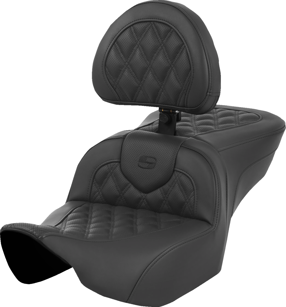 Roadsofa™ Lattice Stitch Seat - Roadsofa™ Seat - with Backrest - Lattice Stitch - Black - FL '23-'24 [0801-1628]