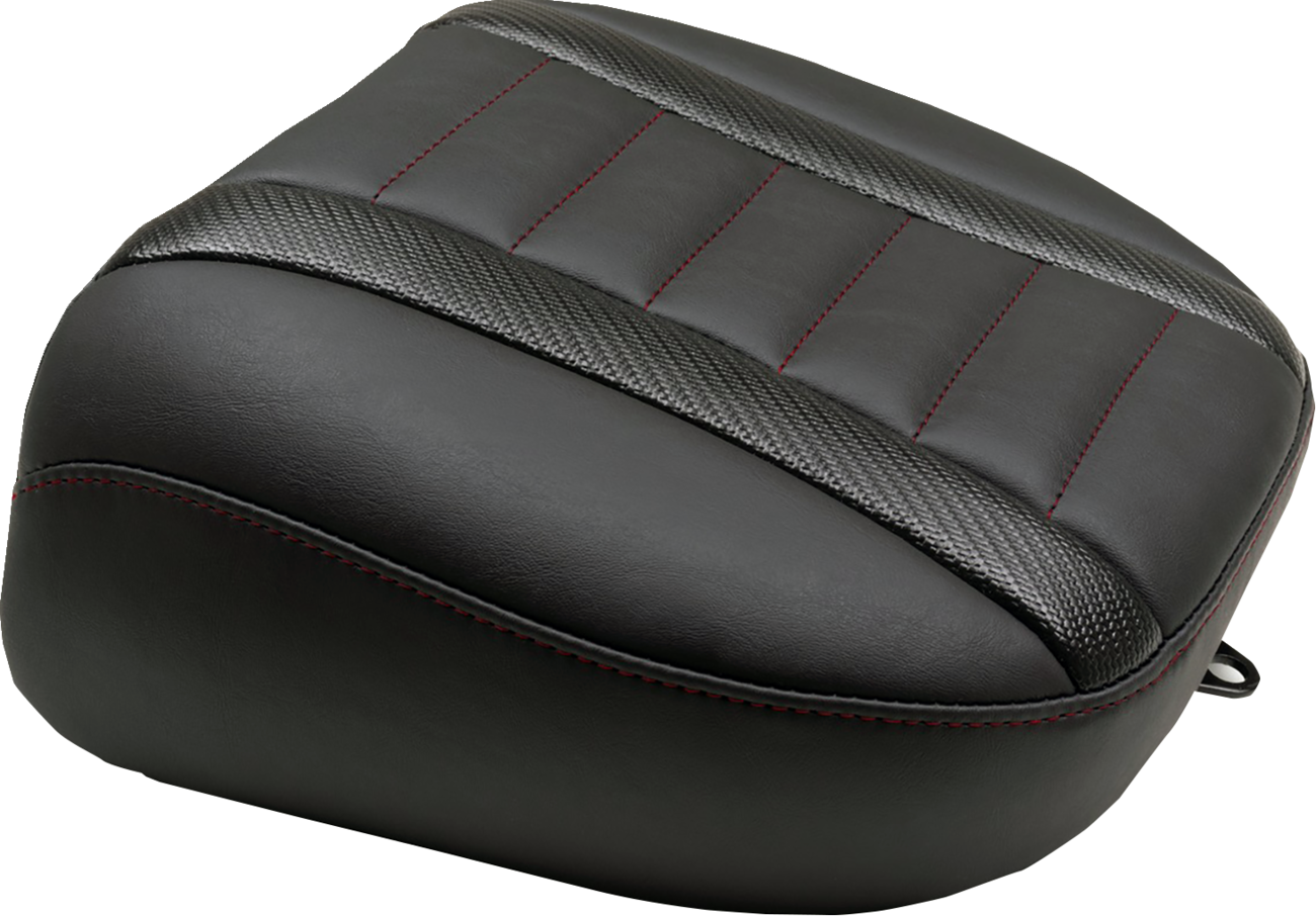Deluxe Touring Passenger Seat - Dark Cherry Stitch - FLT/FLH '23-'25 [0801-2163]