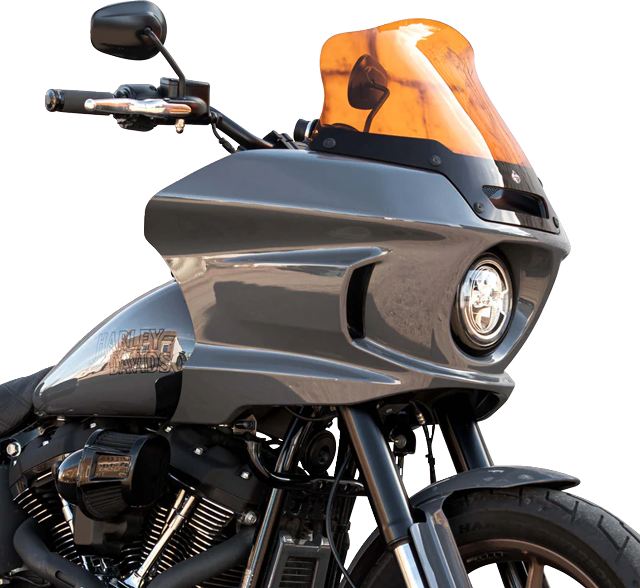 Kolor Flare® Windshield - 8" - Orange - '22-'25 FXLRST [2310-0840] - Image 3