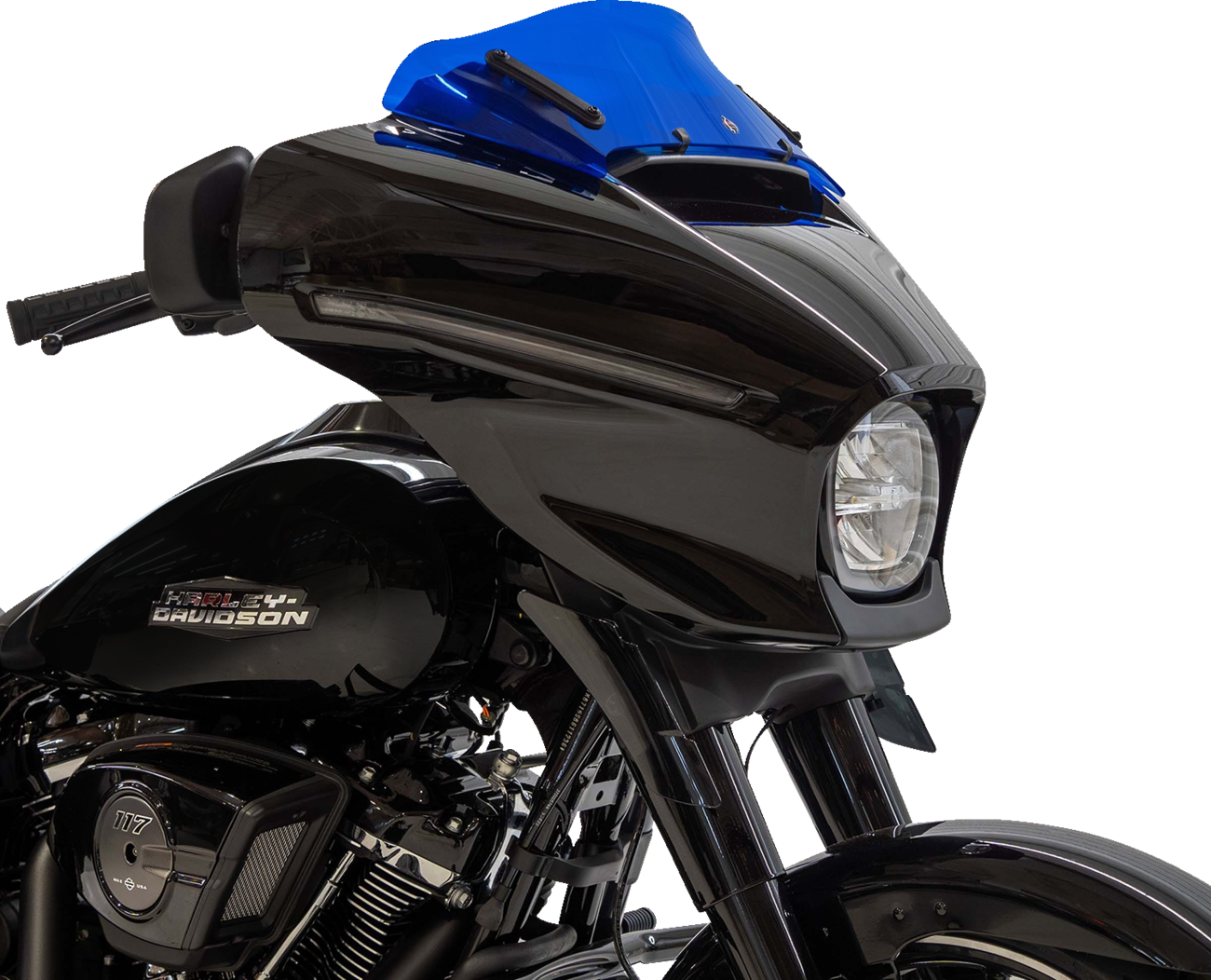 Kolor Flare® Windshield - 6-1/2" - Blue - '23-'25 FLHX [2310-0955] - Image 2