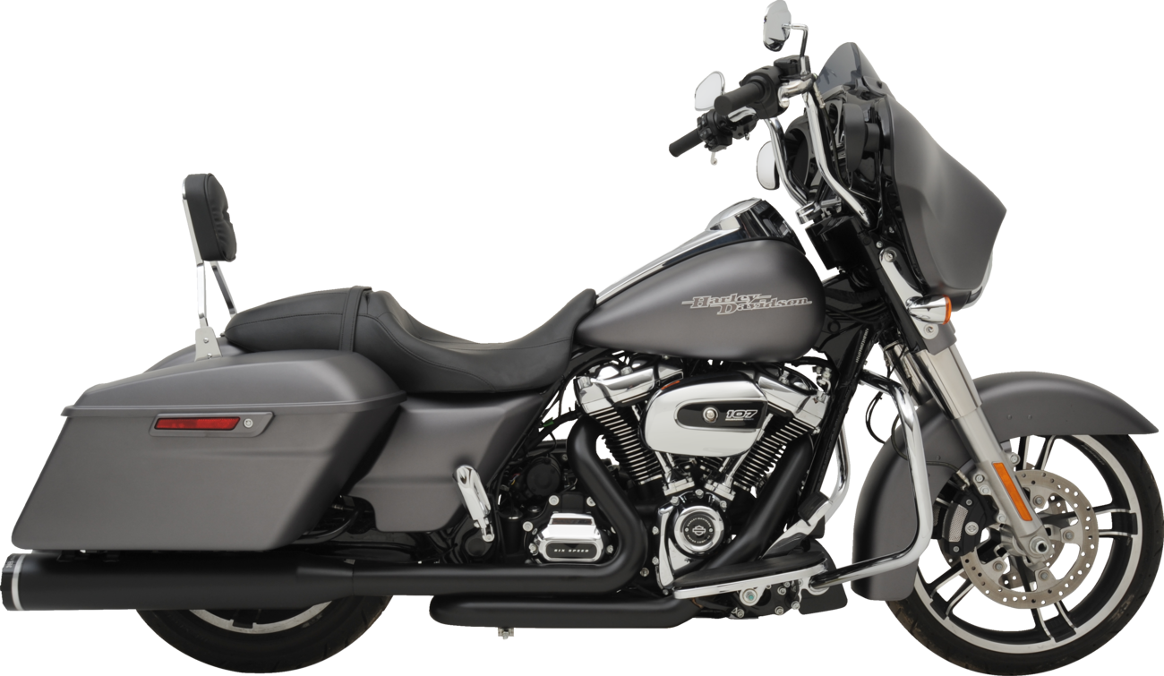2-into-1-into-2 Dominator-SR Exhaust System - Black - Without End Caps - M8 Touring [1800-2764]