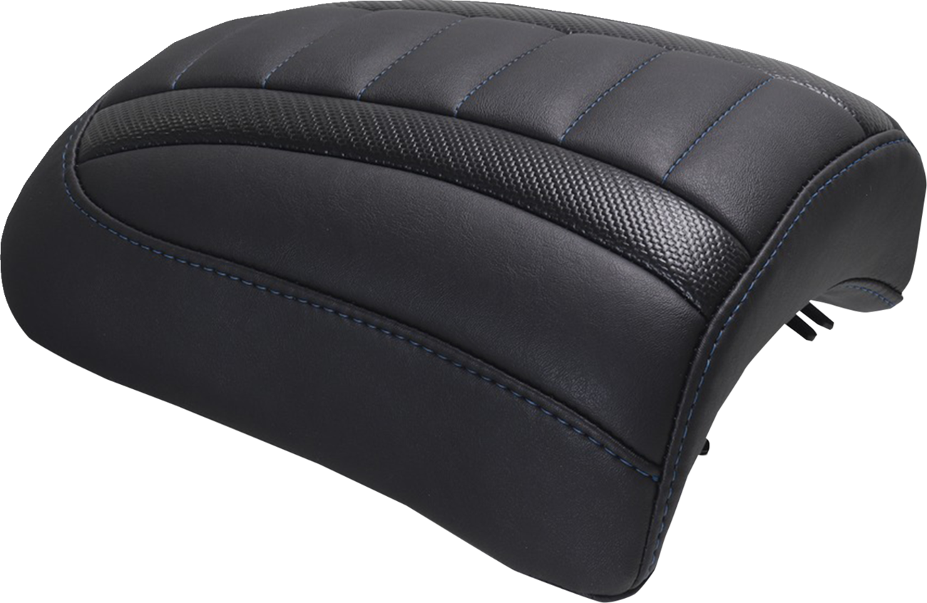 Padded Passenger Seat Cowl - Double Diamond - Sky Blue Stitch - FLT/FLH '23-'25 [0801-2113]