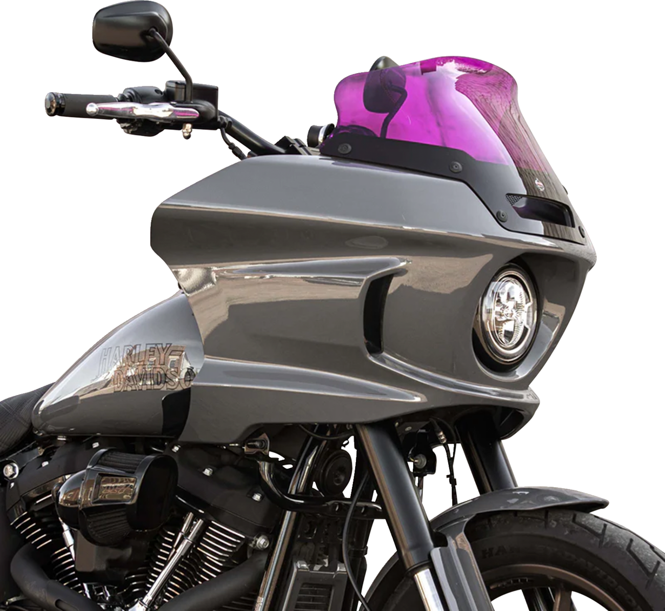 Kolor Flare® Windshield - Kolor Flare™ Sport Windshield - 6" - Purple - '22-'25 FXLRST [2310-0837] - Image 3