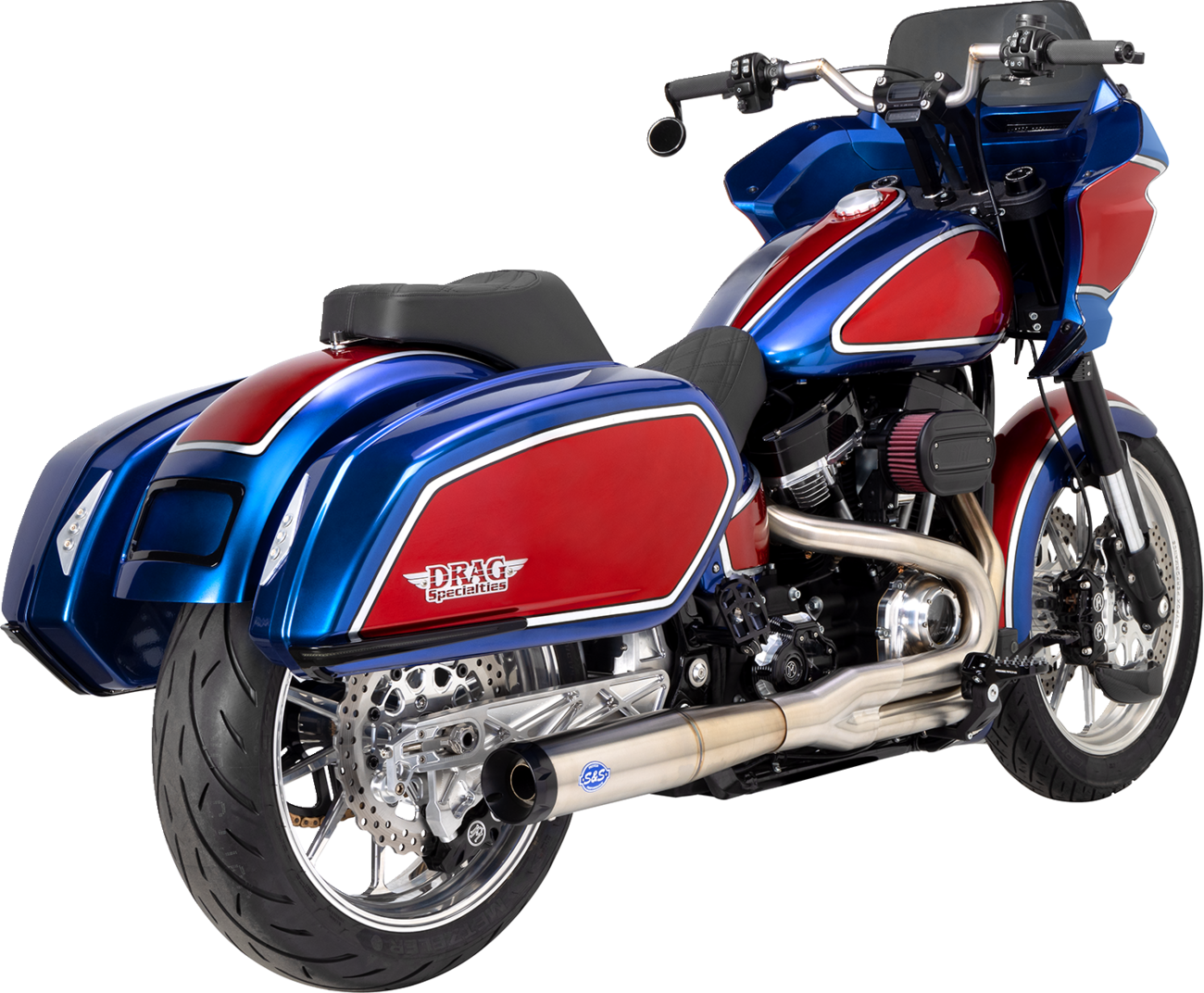 2-into-1 Superstreet Exhaust System - 50 State - M8 Softail - Stainless Steel [1800-2520] - Image 5