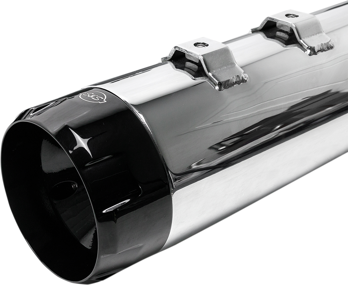 4-1/2" MK45 Performance Mufflers - Chrome with Black Thruster [1801-0847] - Image 4