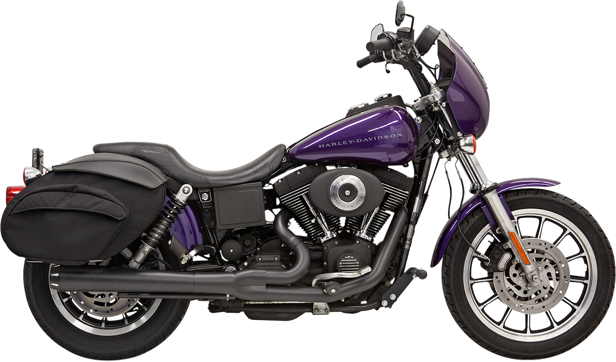 Road Rage 2:1 Exhaust System - 2:1 Exhaust - Black - Megaphone - Long - '91-'05 FXD [1800-1774]