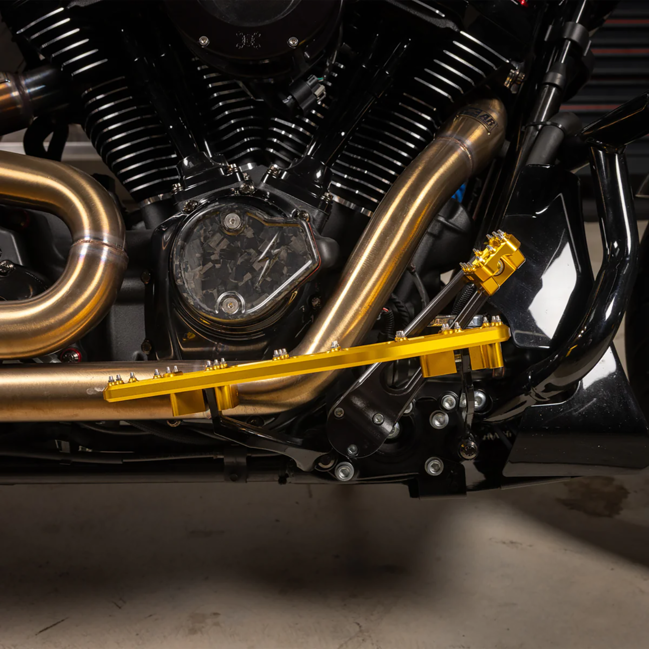 Aggressor Brake Pedal - Gold - Touring [1610-0764] - Image 7