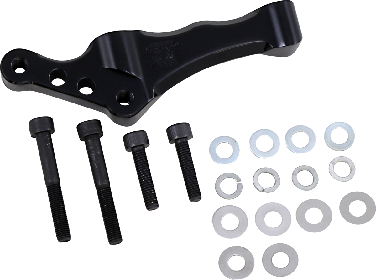 Radial Front Brake Caliper Mounts - Caliper Mount - 13" - Left - Black [1704-0361]