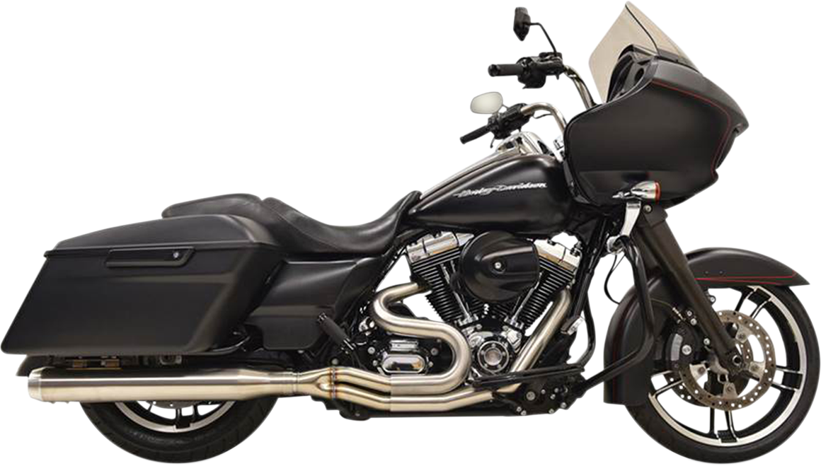 Road Rage III Long 2:1 Touring Exhaust - 2:1 Exhaust - Stainless Steel - Straight Can [1800-2174]