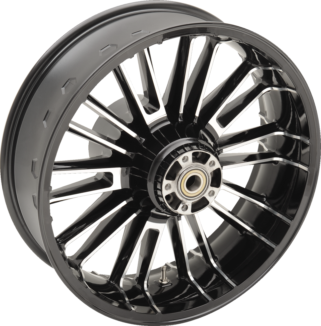 Atlantic Precision Cast 3D Wheel - Wheel - Atlantic 3D - Rear - Single Disc/with ABS - Black Cut - 18x5.5 [0202-2189]
