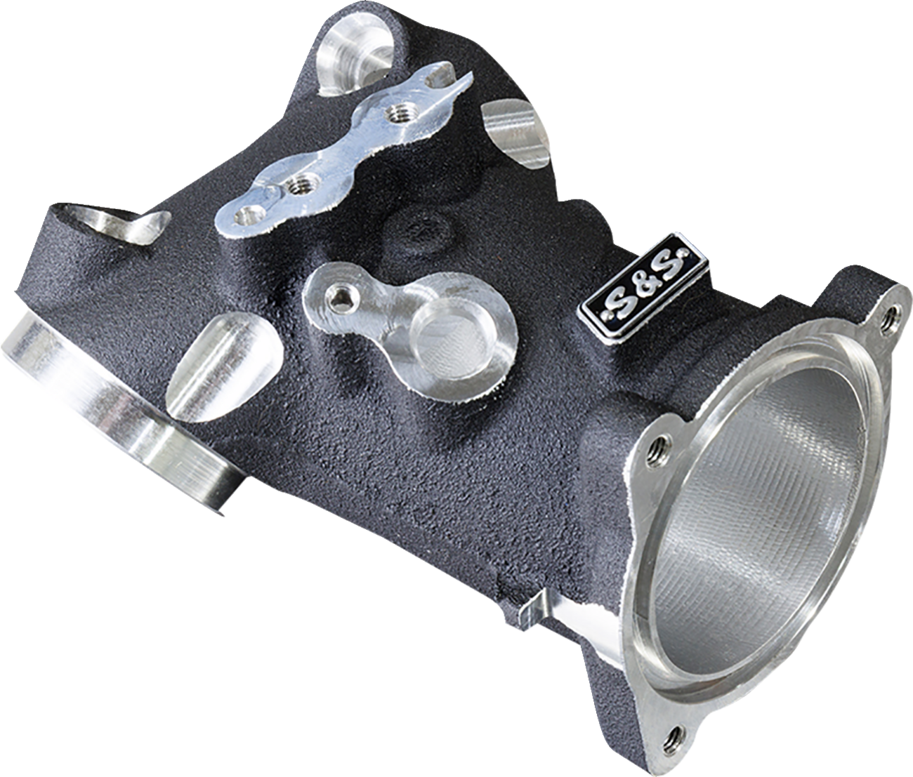 CNC-Ported 55 mm Intake Manifold - M8 - 55 mm - Black [1050-0472]