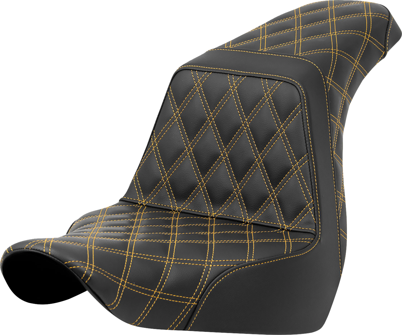 Lattice Stitch Step-Up Seat - Step-Up Seat - Full Lattice Stitch - Gold Stitch - FXLR/FLSB '18-'21 [0802-1587]
