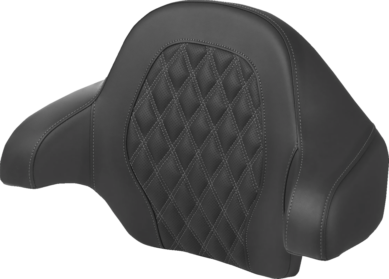 Tour Pak® Backrest Pad - Tour-Pak® Backrest Pad - Lattice Stitch - Dark Gray Stitch - FL '14-'24 [0801-1810]