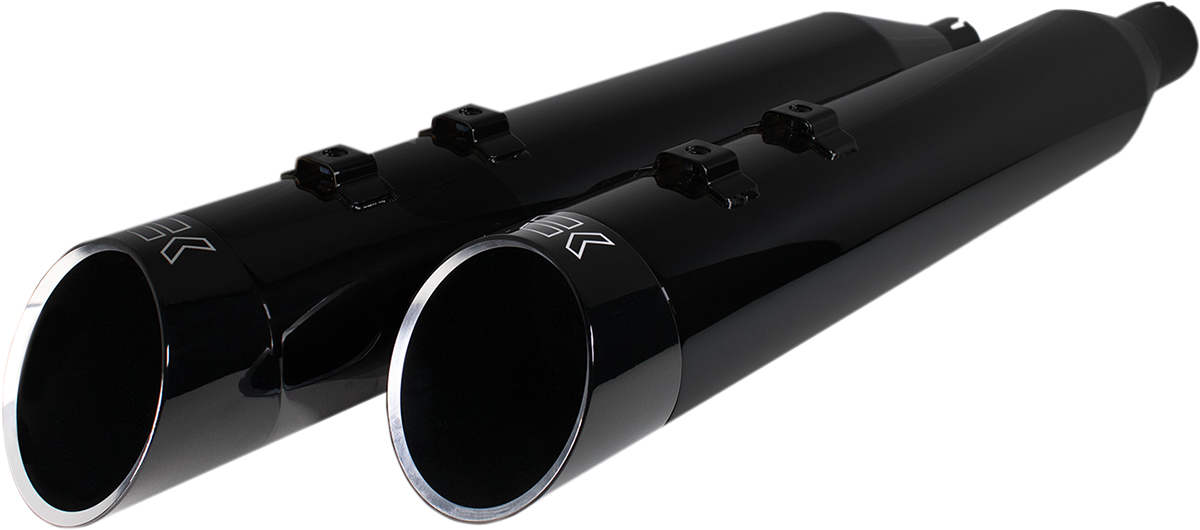 4-1/2" HP-Plus® Slip-On Mufflers - Obsidian Edge [1801-1482]