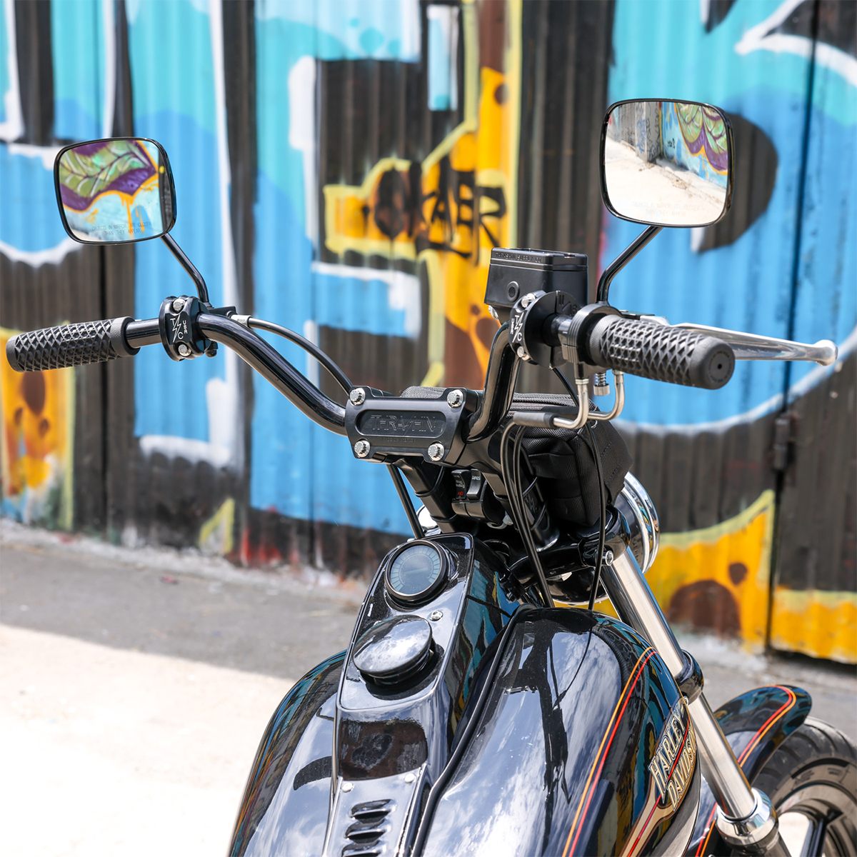 Handlebar Risers - Pull Back - 6-1/2" - Black [0602-1046] - Image 3