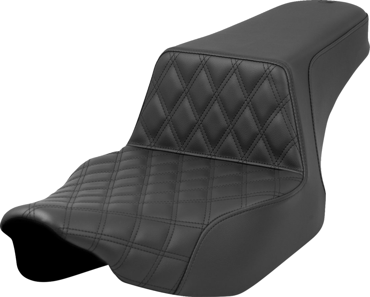 Step-Up Seat - Front Lattice Stitch - Black - FL '23-'24 [0801-1681]
