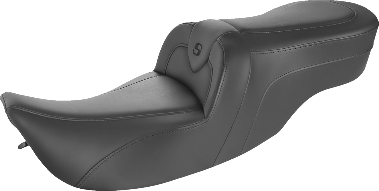 RoadSofa™ Seat - without Backrest - Black w/ Black Stitching - FLH/FLT '97-'07 [0801-1419]