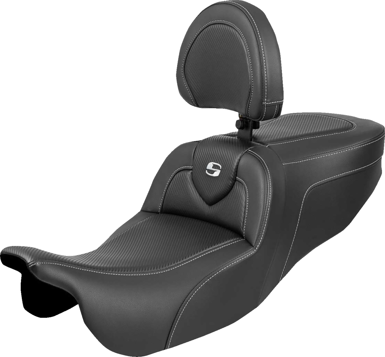 RoadSofa™ Seat - Roadsofa™ Seat - with Backrest - Carbon Fiber - FLRT/FLTRT '15-'25 [0801-2141]