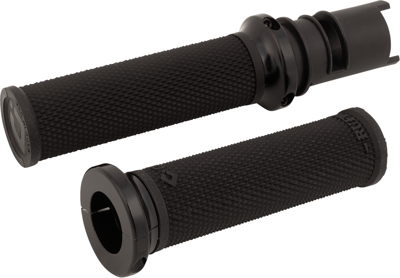 Ruffian Lock-On Street Grips - CVO - Black/Black [0630-3420]