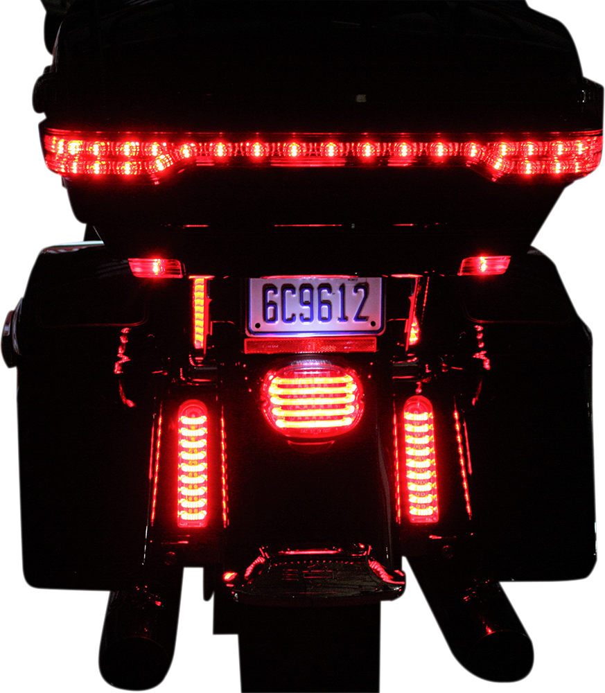 ProBEAM® Fillerz® Saddlebag LED Lights - ProBEAM® Fillerz® Lights - Red - Chrome [2040-2157] - Image 2