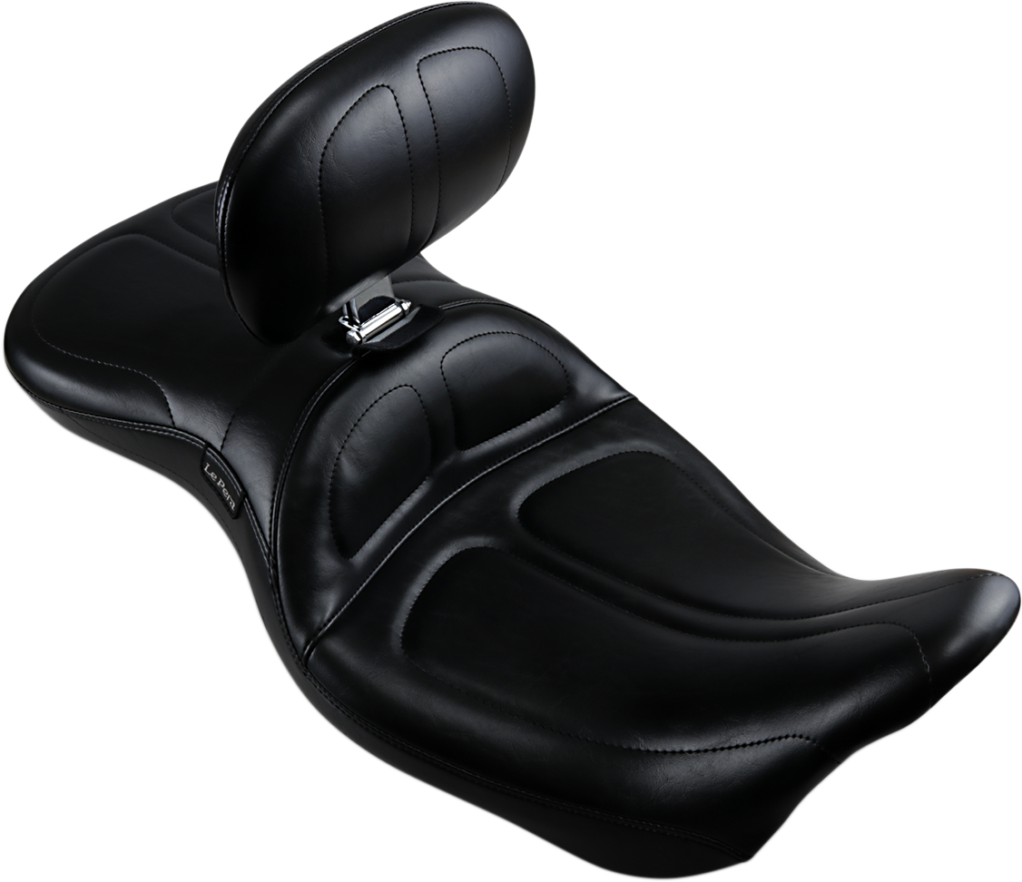 Maverick Seat - with Backrest - Stitched - Black - FL '08-'23 [0801-1143]