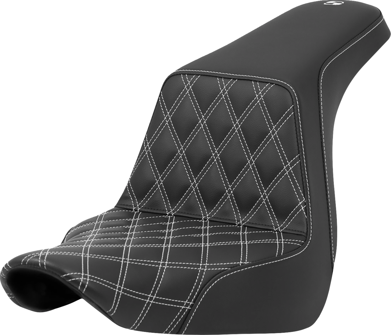 Lattice Stitch Step-Up Seat - Step-Up Seat - Front Lattice Stitch - White Stitch - FXLR/FLSB '18-'24 [0802-1575]