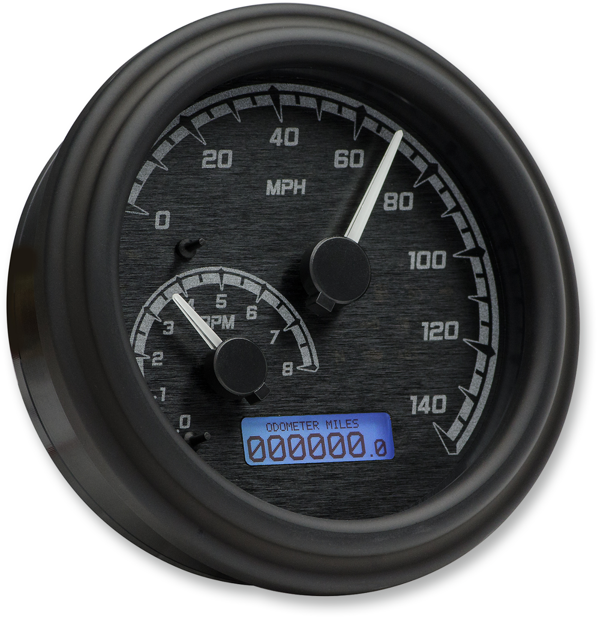 MVX Series Analog Gauge System - MVX Series Fatbob Analog/Digital Gauge System - Black/Gray/Black [2212-0506] - Image 2