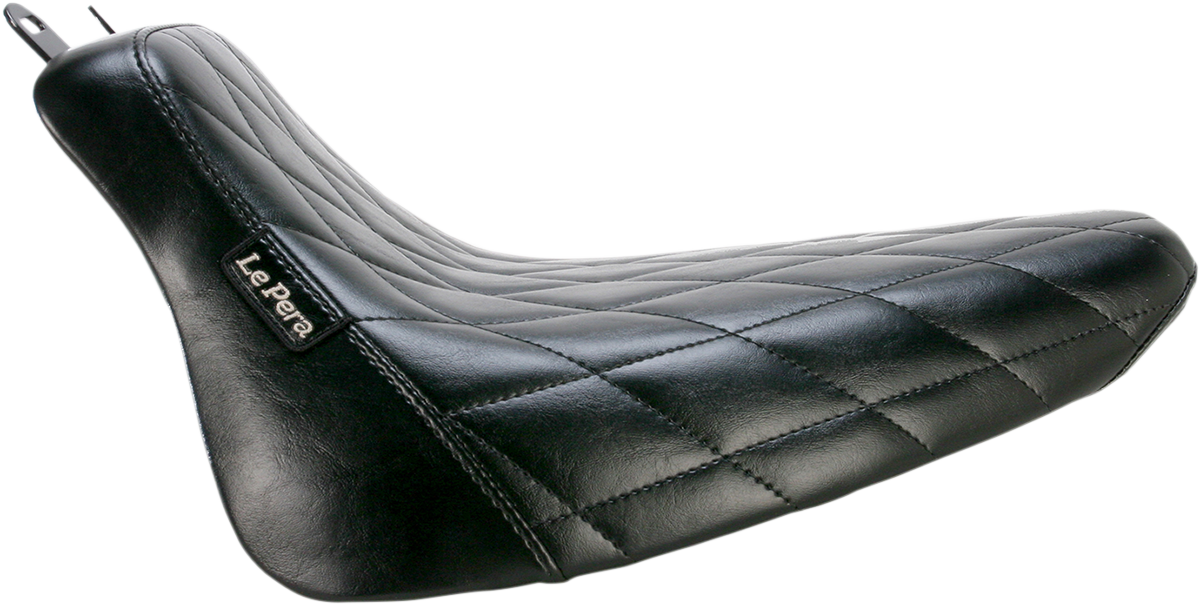 Bare Bones Solo Seat - Diamond Stitch - Black - FLST '08-'17 [0802-0812]