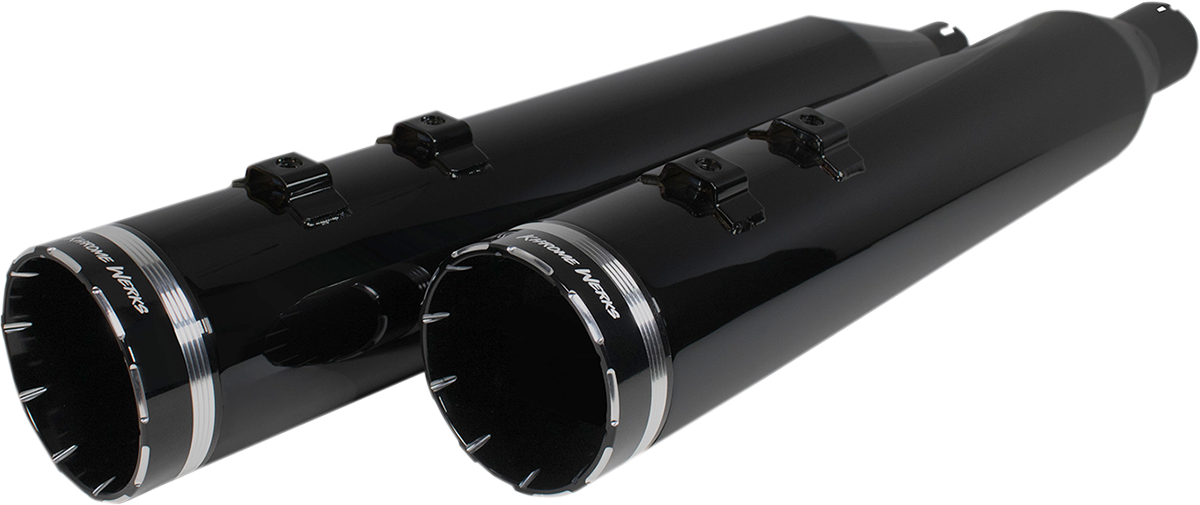 4-1/2" HP-Plus® Slip-On Mufflers - Obsidian Tracer [1801-1481]