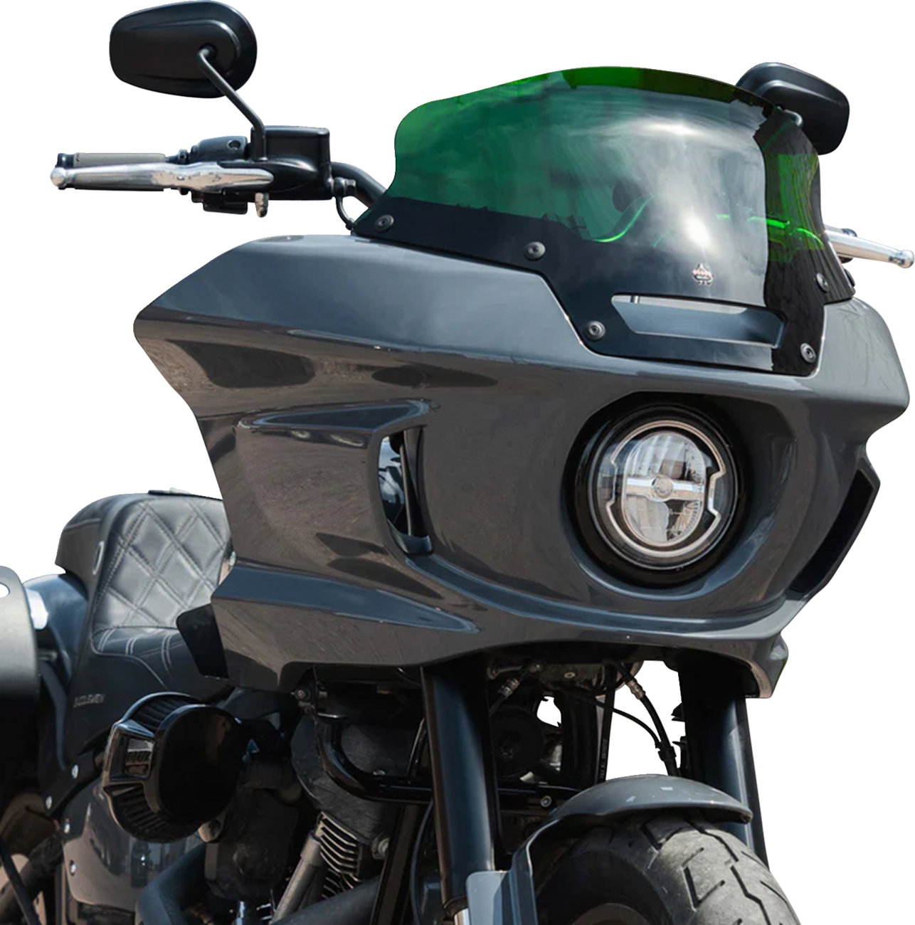Kolor Flare® Windshield - 6" - Green - '22-'25 FXLRST [2310-0835] - Image 3