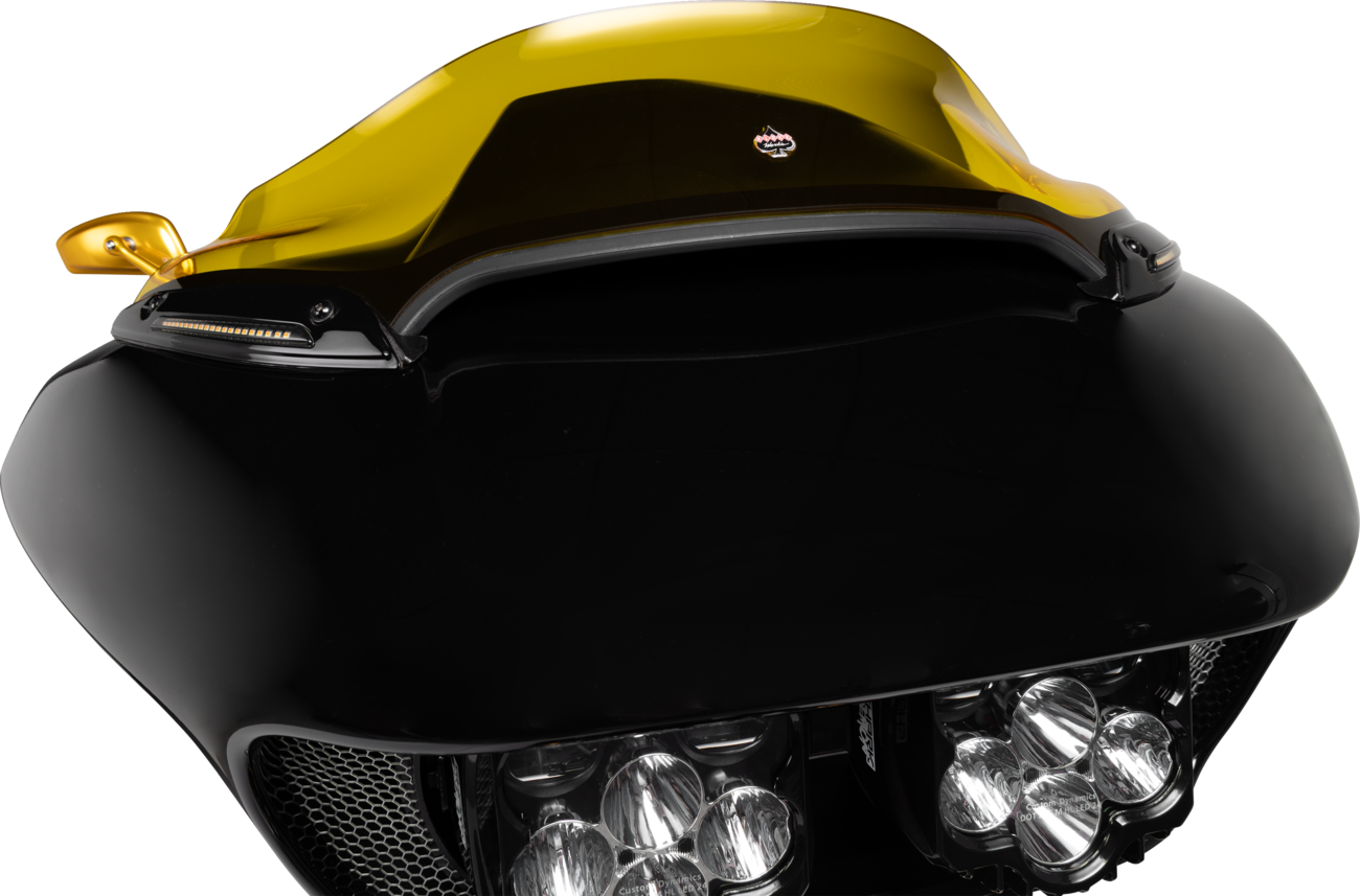 Kolor Flare® Windshield - 6" - Yellow - '15-'25 FLTR [2310-0782] - Image 2