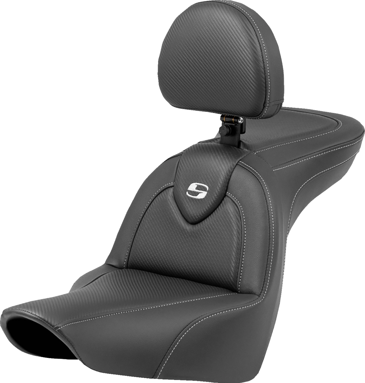 Roadsofa™ Carbon Fiber Seat - Roadsofa™ Seat - Carbon Fiber - with Backrest - FXLR/FLSB '18-'25 [0802-1568]