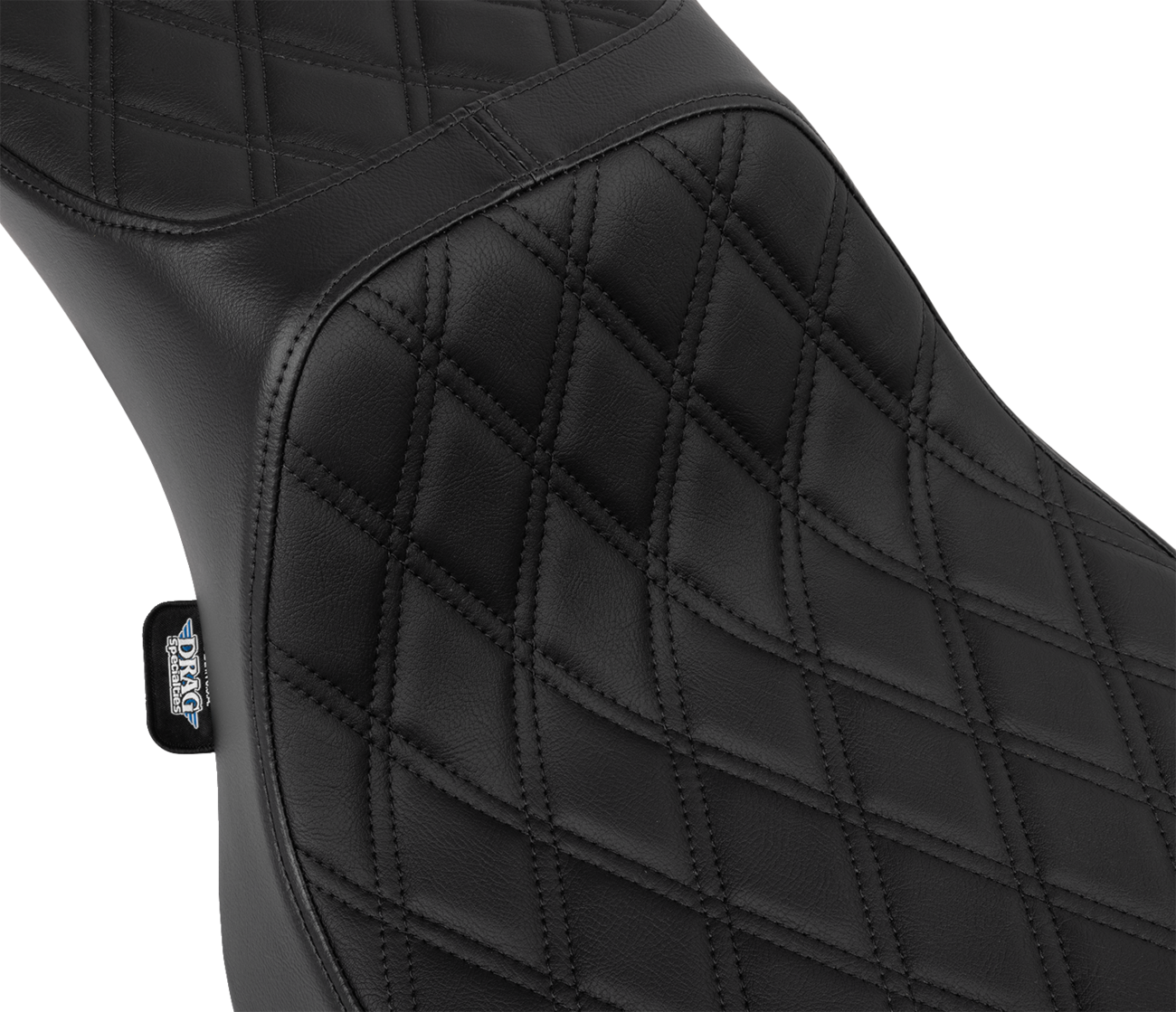 Performance Predator 2-Up Seat with Extended Reach - Performance Predator 2-Up Seat - Vinyl - Black Double Diamond Stitch - FLHX/FLTR '23-'24 [0801-1941] - Image 2