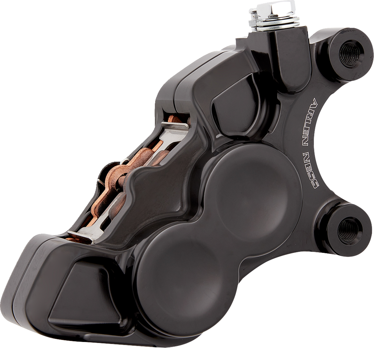 Ness Tech Four-Piston Caliper - 4-Piston Caliper - Front Right - 11.8" - Black [1701-0615]