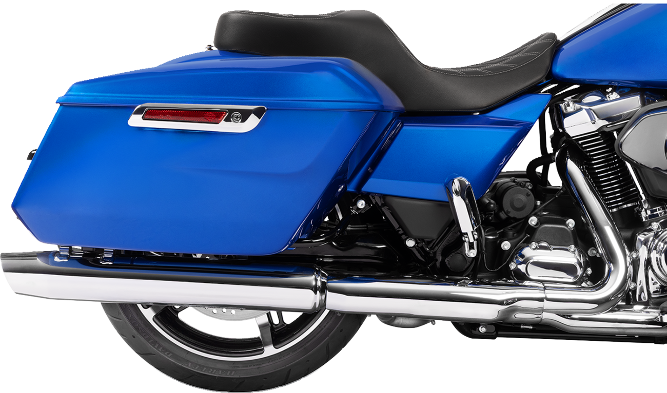 Freedom Touring Seat - Freedom Seat - Black - Vinyl - Silver Double Diamond Stitch - FLT/FLH '23-'25 [0801-2099] - Image 4