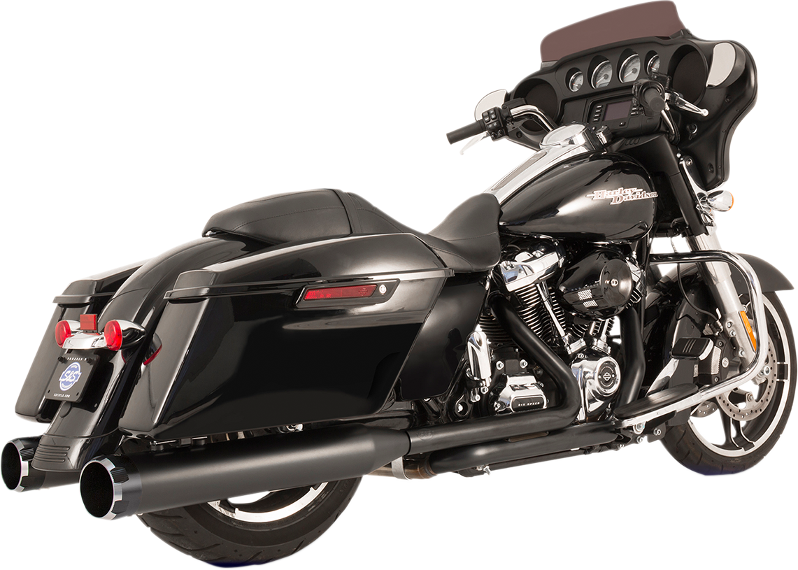 El Dorado Dual Exhaust System - Black - Black Thruster [1800-2528]