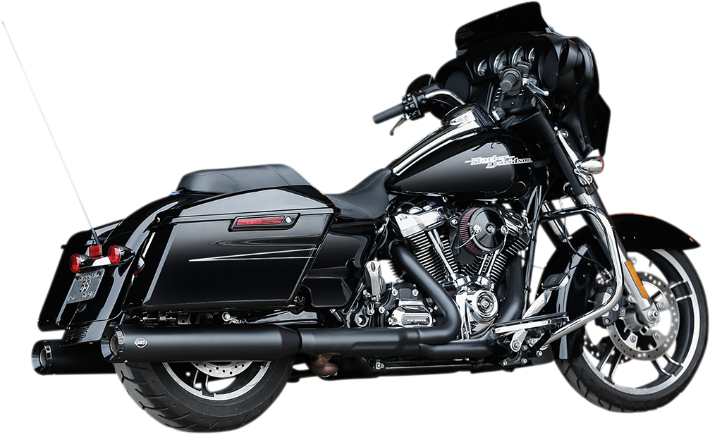 GNX Slip-On Mufflers - 4-1/2" - Black - M8 FL [1801-1462]